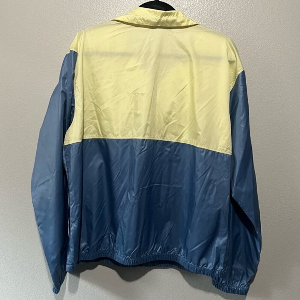 COLUMBIA- NEW Wind breaker Wind Runner Yellow and Blue Jacket Size L - Picture 2 of 6
